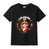 ami babar misti durga kids tshirt black