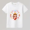 ami babar misti durga kids tshirt white