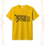 Amar Chetona Chaitanya Tshirt for Unisex Golden Yellow
