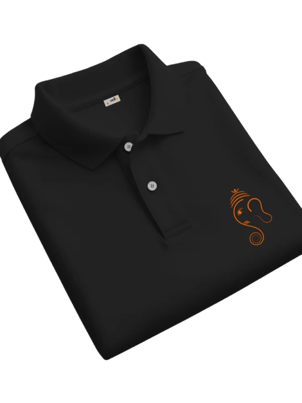 ganpati polo edition unisex black fold