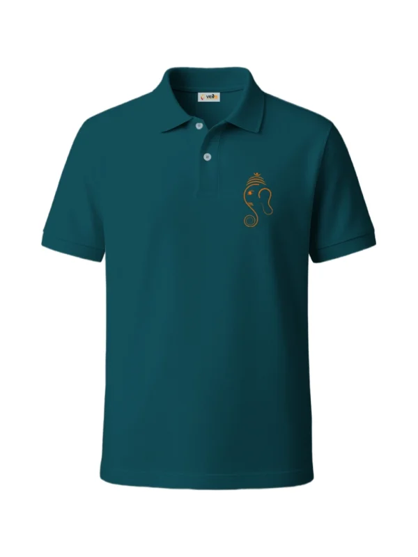 ganpati polo edition unisex petrol blue