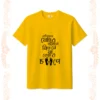 Koutuhol mon e jibon e tshirt unisex golden yellow
