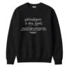 Bhagwat Gita Collections Premium Sweatshirt Verse 2.47 black full