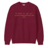 Bhagwat Gita Collections Premium Sweatshirt Verse 2.23 maroon full