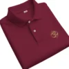 om edition polo unisex maroon fold