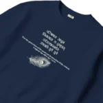 Bhagwat Gita Collections Premium Sweatshirt For Men, Women – Verse 4.8 Navy Blue