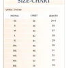 tshirt size chart