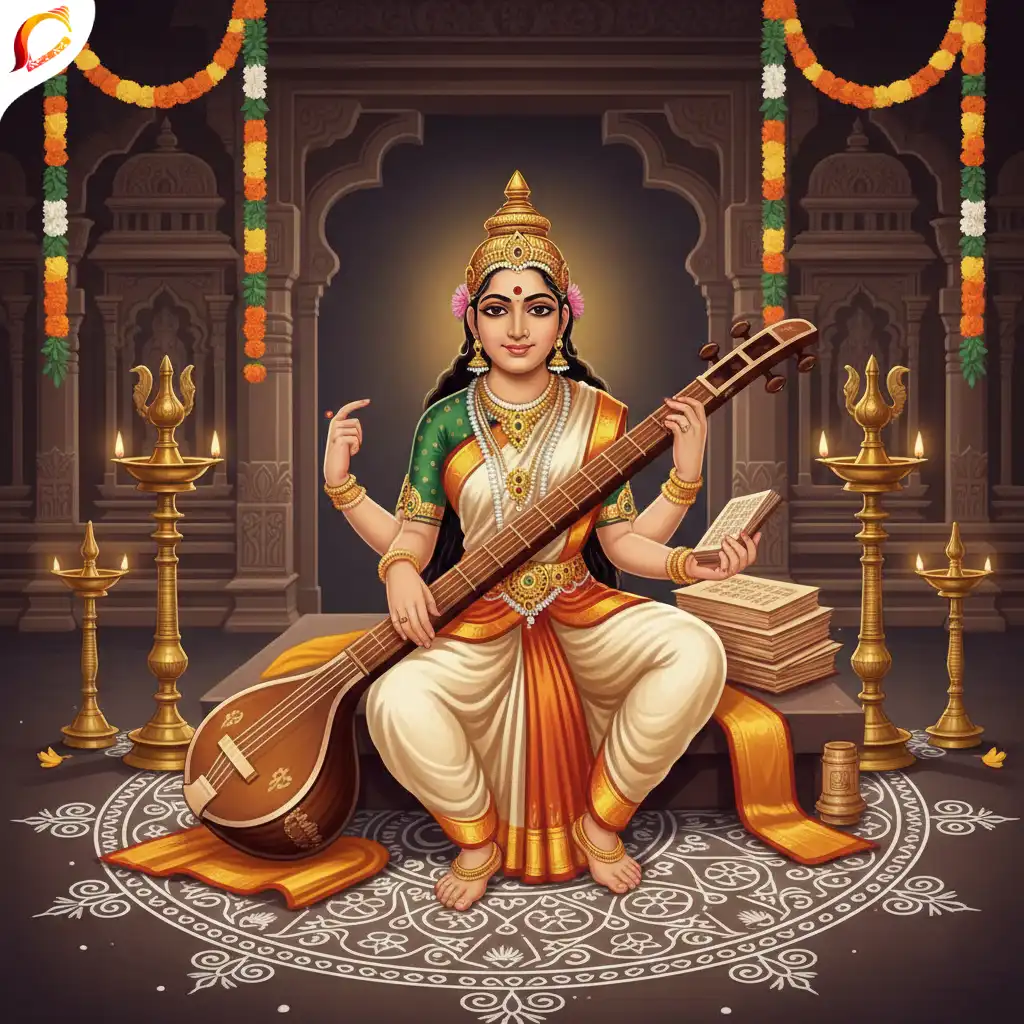 Tamil-Nadu-–-Saraswati-as-Part-of-Navaratri-Education