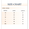 Oversized T-Shirt Size Chart VEDM